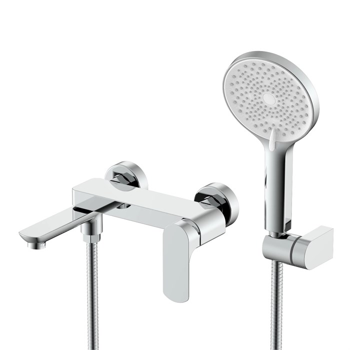 Смеситель Raglo для ванны и душа настенный излив поворотный 15 см, хром (R03.30) R03.30