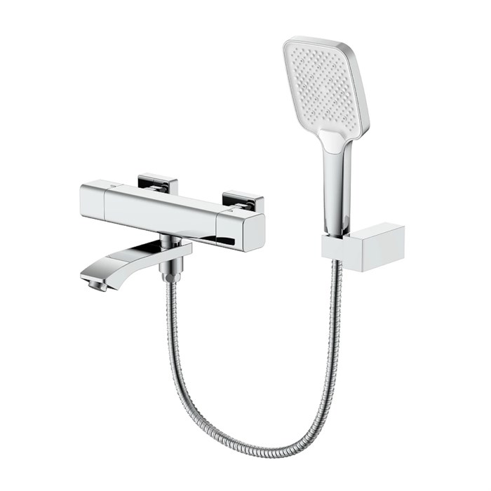 Смеситель Raglo для ванны и душа с термостатом излив поворотный 15 см, хром (R01.36) R01.36