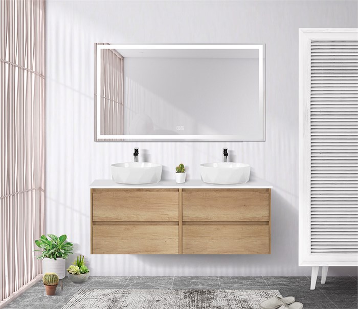 Тумба со столешницей EK-120-2-BL подвесная BelBagno KRAFT 120 Rovere Nebrasca Nature 200344