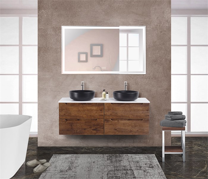 Тумбы со столешницей подвесная BelBagno ETNA 140 Rovere Moro 200327