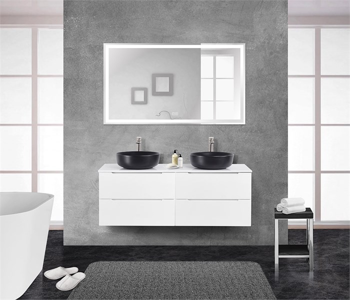 Тумбы со столешницей подвесная BelBagno ETNA 140 Bianco Opaco 200325