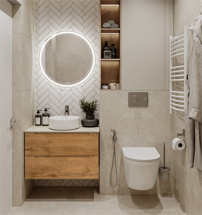 Тумба со столешницей подвесная BelBagno ETNA 80 Rovere Nature 195248