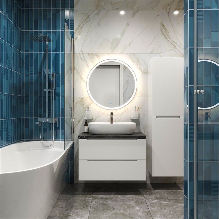 Тумба со столешницей подвесная BelBagno ETNA 100 Bianco Lucido 195236