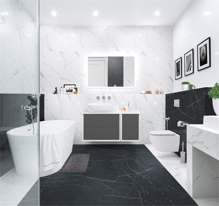 Тумба со столешницей подвесная CEZARES BELLAGIO 106 Grigio nuvola 190590