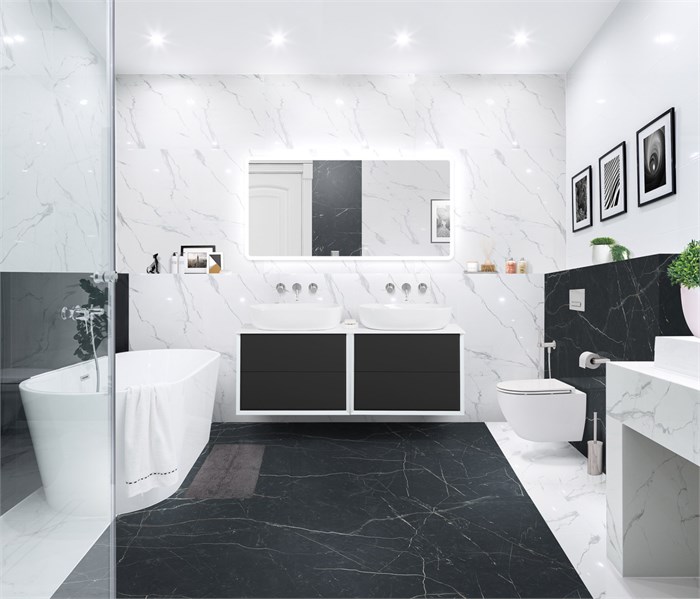 Тумба со столешницей подвесная CEZARES BELLAGIO 140 Grafite 190519