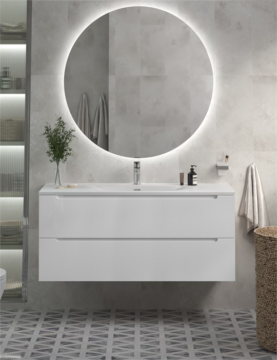 Тумба с раковиной подвесная BelBagno ETNA 120 Bianco Lucido, раковина белая BB-8099-120 202536