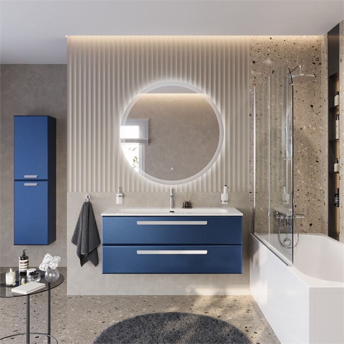 Тумба с раковиной подвесная CEZARES ECO-CER-N 120 Sapfiro, раковина белая CZR-8073-120 190790