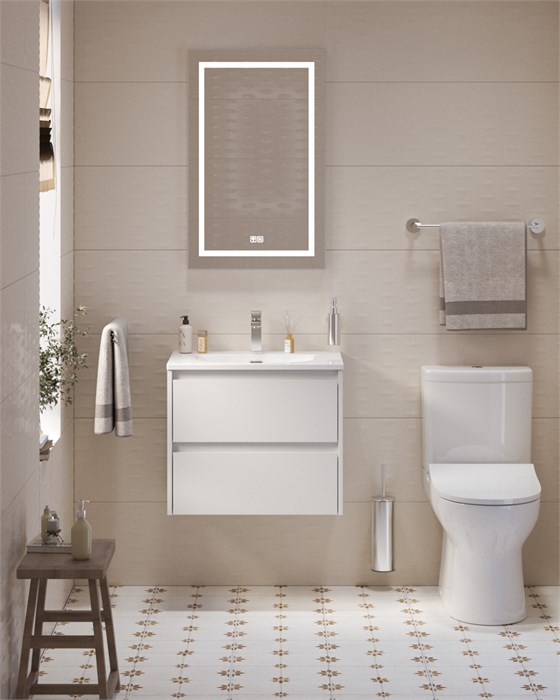 Тумба с раковиной подвесная BelBagno KRAFT 39 70 Bianco Opaco, раковина белая BB-8099-3-70 202595