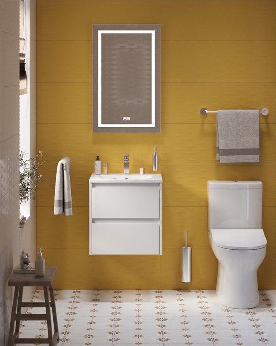 Тумба с раковиной подвесная BelBagno KRAFT 39 50 Bianco Opaco, раковина белая BB-8099-3-50 202585