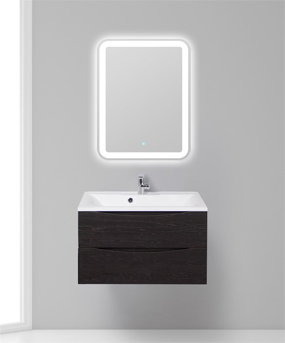 Тумба с раковиной подвесная BelBagno MARINO 80 Rovere Cioccolato Amaro, раковина белая 201930