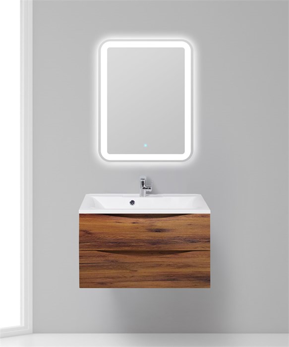 Тумба с раковиной подвесная BelBagno MARINO 80 Rovere Cillegio, раковина белая 201929