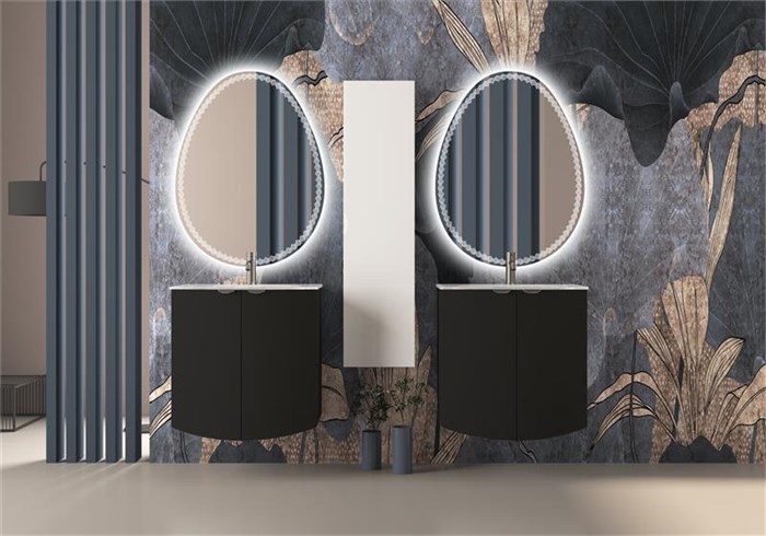 Тумба с раковиной подвесная CEZARES RIALTO 69 Grafite 200925