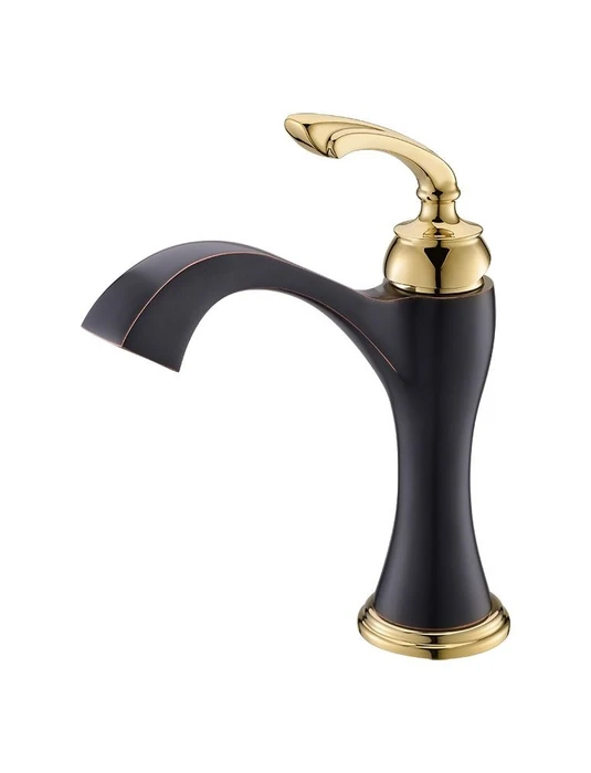 Смеситель для раковины Timo Unari (7501/04F black antique) 7501/04F