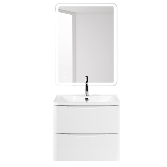 Тумба с раковиной подвесная BelBagno ACQUA 60 Bianco Lucido, раковина белая 196930