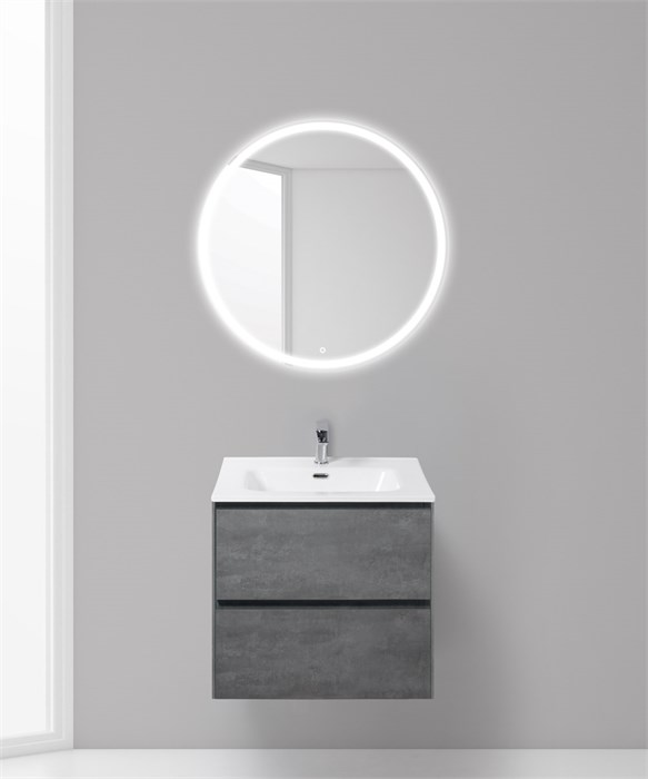 Тумба с раковиной подвесная BelBagno PIETRA 60 Stucco Cemento, раковина белая 194068