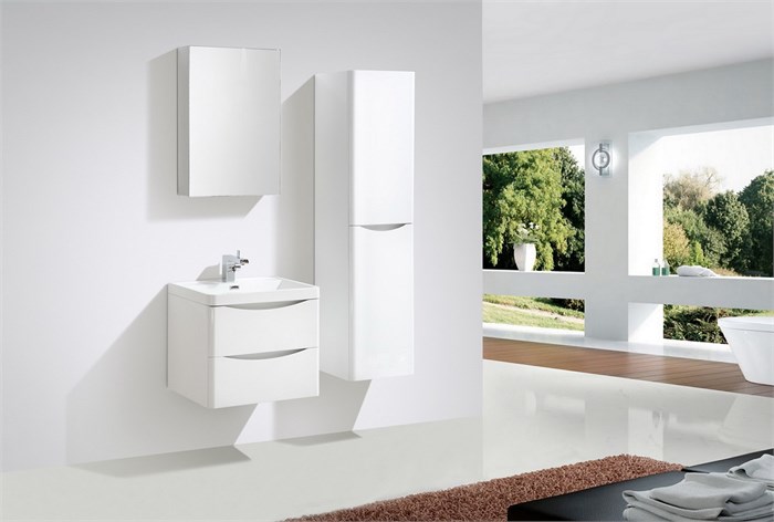 Тумба с раковиной подвесная BelBagno ANCONA-N 60 Bianco Lucido, раковина белая 193922