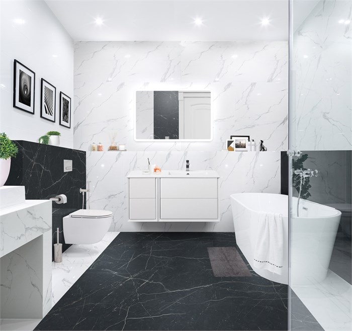 Тумба с раковиной подвесная CEZARES BELLAGIO 106 Bianco Opaco, правосторонняя 190515