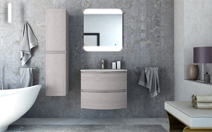 Тумба с раковиной подвесная CEZARES VAGUE 70 Rovere Sbiancato 190472