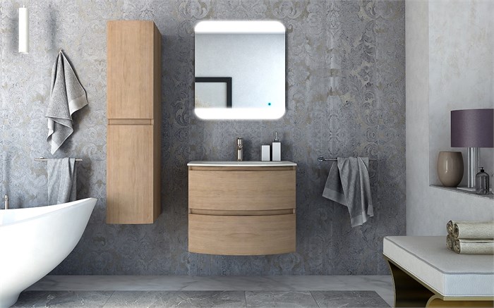 Тумба с раковиной подвесная CEZARES VAGUE 70 Rovere Tabacco 190471