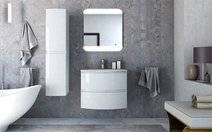 Тумба с раковиной подвесная CEZARES VAGUE 70 Bianco Lucido 190470