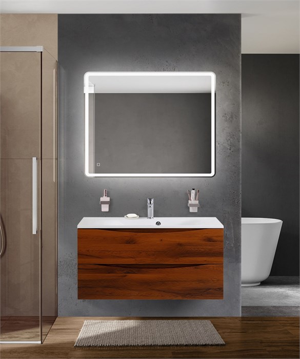 Тумба с раковиной подвесная BelBagno MARINO 100 Rovere Cillegio, раковина белая BB1000/450-LV-MR-FT 202760