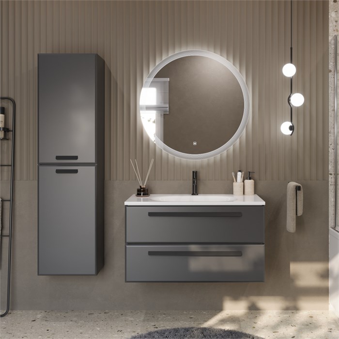 Шкаф подвесной CEZARES ECO-1500-2A-SC-GR-P Grafito 190555