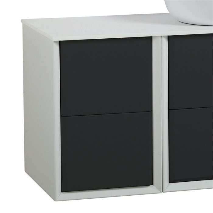 Шкафчик подвесной совместимый с базой под раковину CEZARES BELLAGIO 54718 Grafite 190329