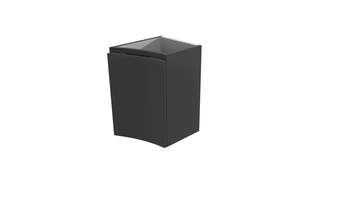 Шкафчик подвесной с одной распашной створкой, правый VAGUE CEZARES 44223 Antacite 189855