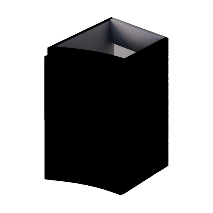 Шкафчик подвесной с одной распашной створкой, левый VAGUE CEZARES 55284 Nero Opaco 190151