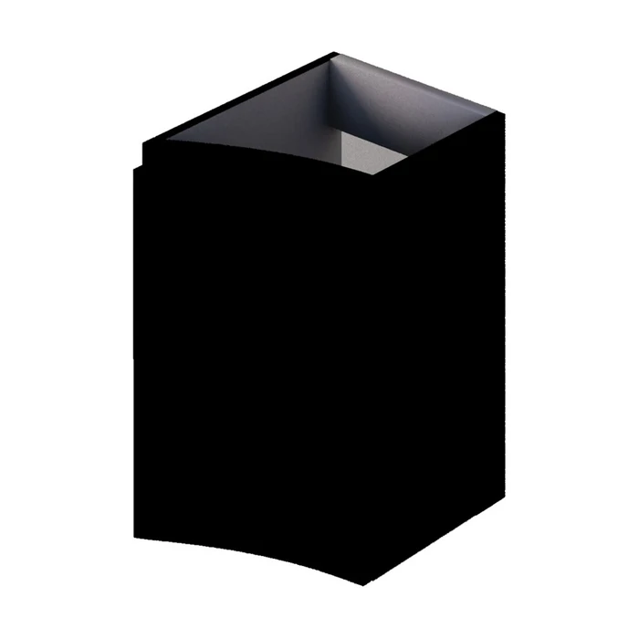 Шкафчик подвесной с одной распашной створкой, левый VAGUE CEZARES 55284 Nero Opaco 190151