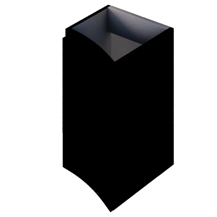 Шкафчик подвесной с одной распашной створкой, правый VAGUE CEZARES 55283 Nero Opaco 190150