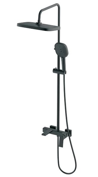Душевая система HAIBA тропический душ, латунь, черный (HB24831-7) HB24831-7