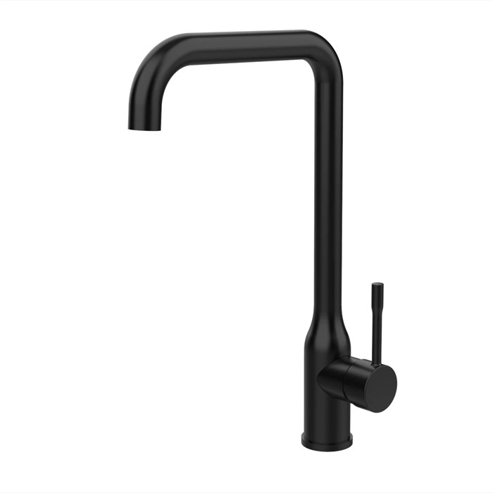 Смеситель Splenka для кухни П-образный поворотный излив, черный (S206.40.06) S206.40.06
