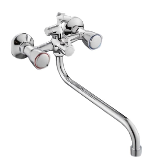 Смеситель Splenka для ванны и душа универсальный вентильный поворотный излив 30 см, хром (S81.222) S81.222