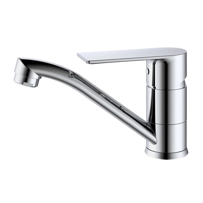 Смеситель Splenka для кухни/раковины низкий поворотный излив, хром (S05.45) S05.45