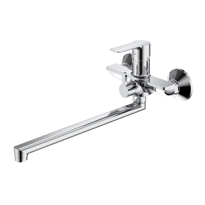 Смеситель Splenka для ванны и душа универсальный поворотный излив 35 см, хром (S06.22) S06.22