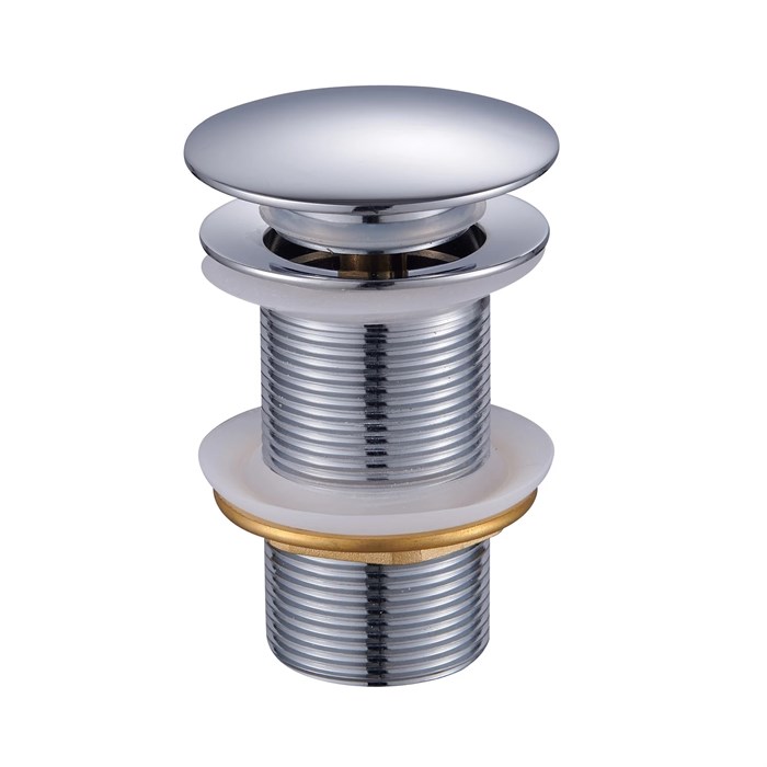 Донный клапан для раковины Raglo без перелива (клик-клак), латунь, хром (R600.02) R600.02