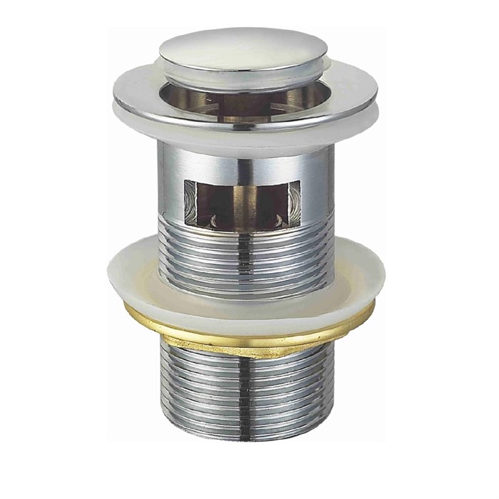 Донный клапан для раковины Raglo c переливом (клик-клак), латунь, хром (R600.05) R600.05