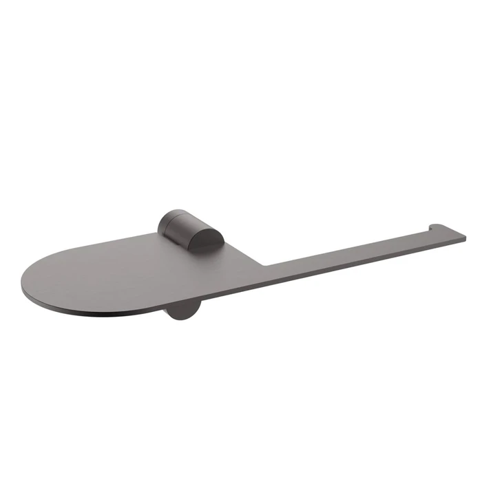 Держатель для туалетной бумаги Raglo R300.03.09 с полкой,графит R300.03.09