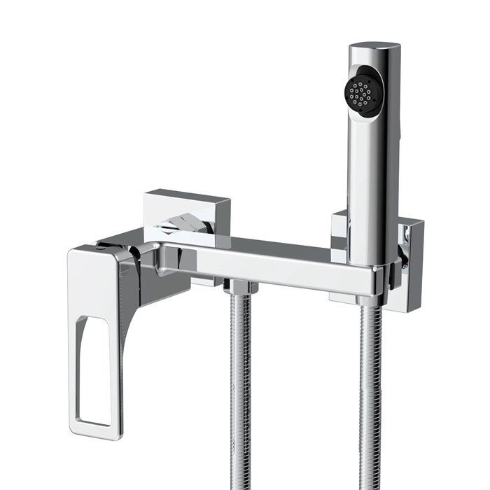 Смеситель Splenka с гигиеническим душем настенный хром (S55.51) S55.51