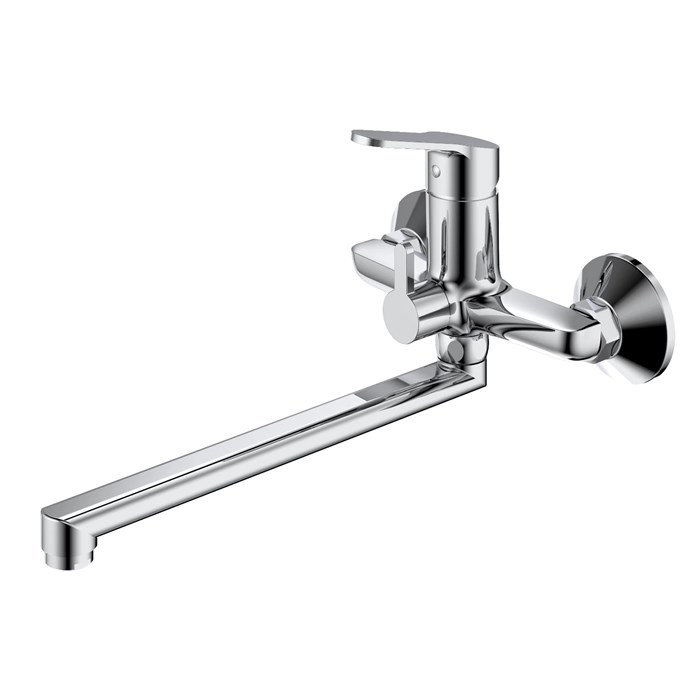 Смеситель Splenka для ванны и душа универсальный поворотный излив 35 см, хром (S07.22) S07.22