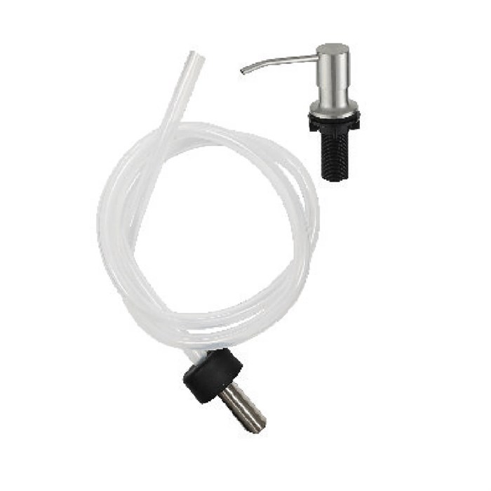 Дозатор для моющего средства на кухню Splenka встраиваемый с удлинительной трубкой (100см) нержавеющая сталь, сатин (S710.02.05) S710.02.05