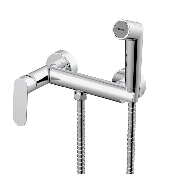 Смеситель Splenka с гигиеническим душем настенный хром (S41.51) S41.51