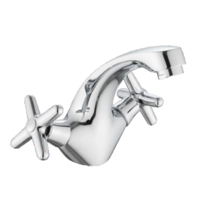 Смеситель Splenka для раковины вентильный монолитный, хром (S80.10) S80.10