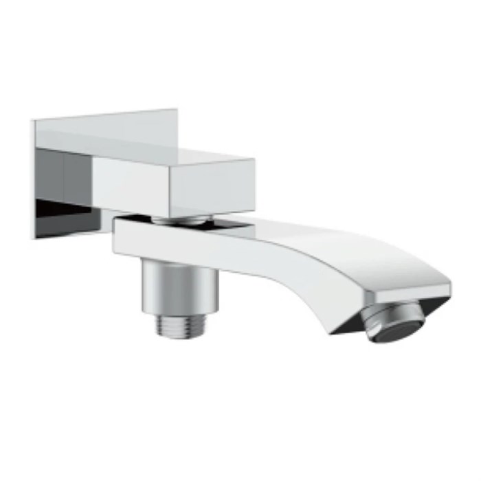 Излив поворотный встраиваемый Raglo для ванны и душа 20см с функцией переключения латунь, хром (R473.70) R473.70