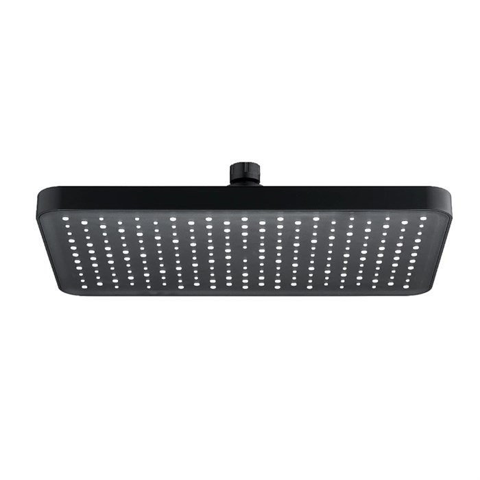 Лейка верхняя для душа Splenka прямоугольная 320*210мм пластик/силикон, черный (S451.52.06) S451.52.06