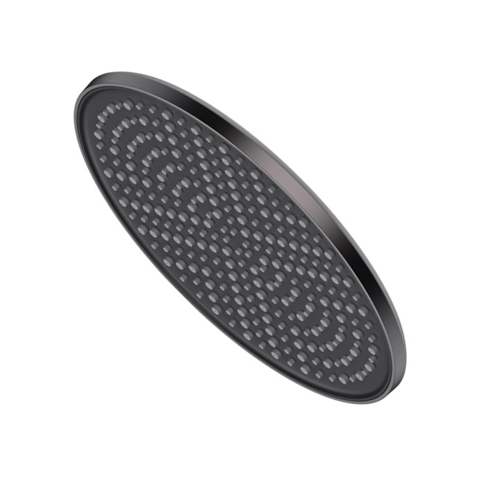 Лейка душевая верхняя Raglo тропический душ ?250мм пластик/силикон, графит (R451.50.09) R451.50.09