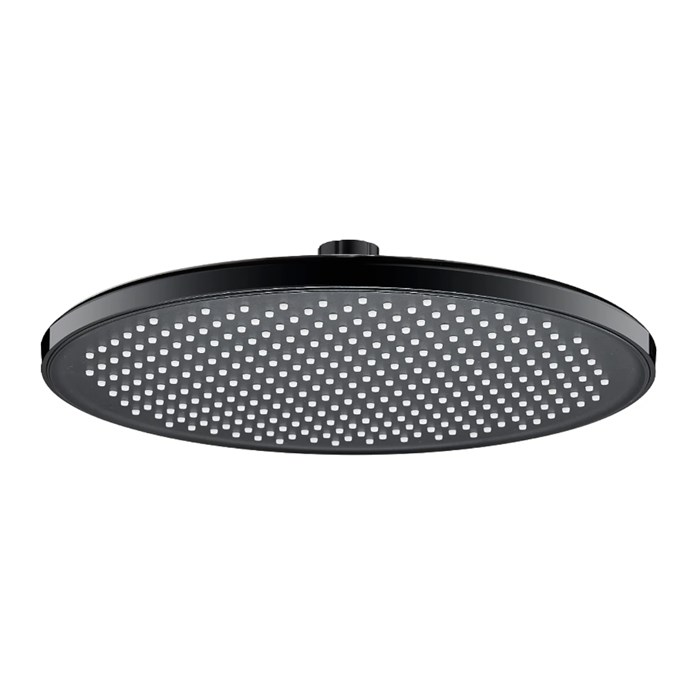 Лейка верхняя для душа Splenka круглая ?250мм пластик/силикон, черный (S451.50.06) S451.50.06