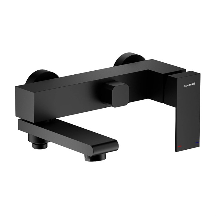 Смеситель Splenka для ванны и душа поворотный излив 18 см, черный (S224.30.06) S224.30.06