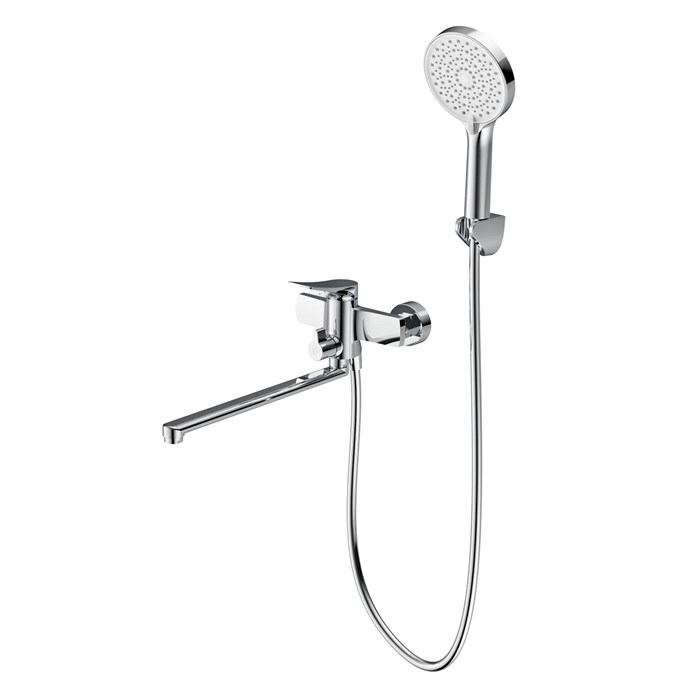 Смеситель Splenka для ванны и душа универсальный поворотный излив 35 см, хром (S54.22) S54.22